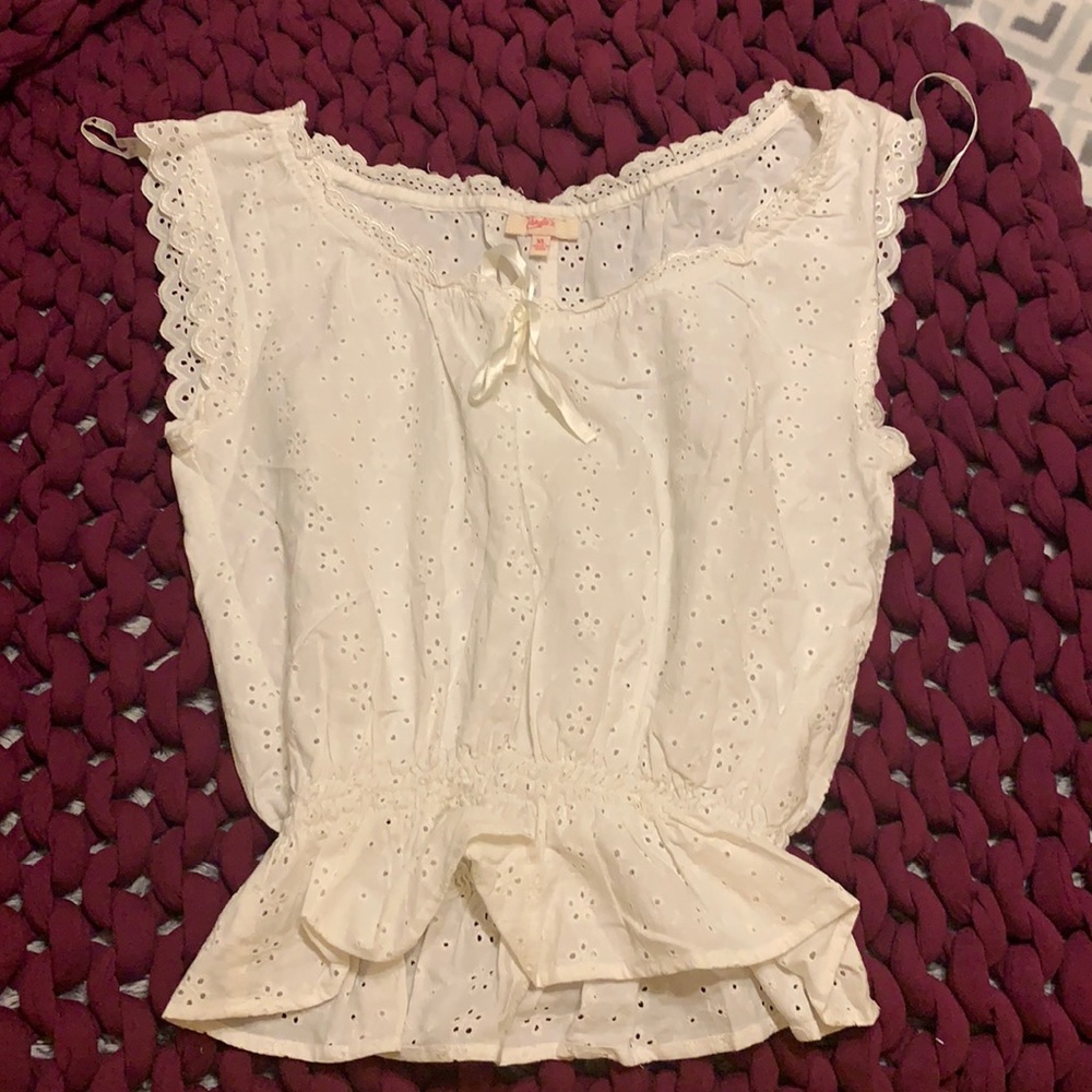 White lace top